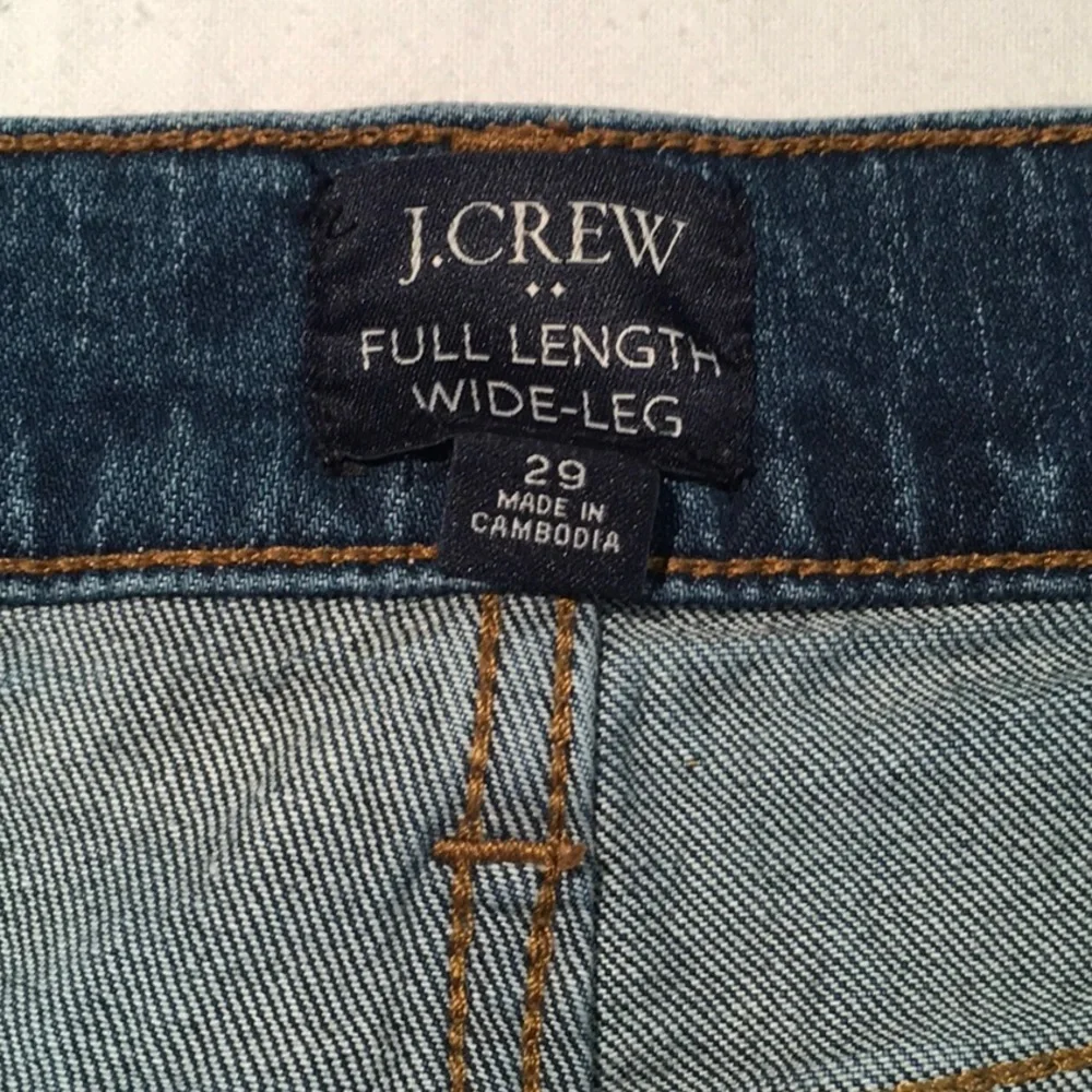J Crew Slim Wide-Leg Jean - Picture 4 of 6